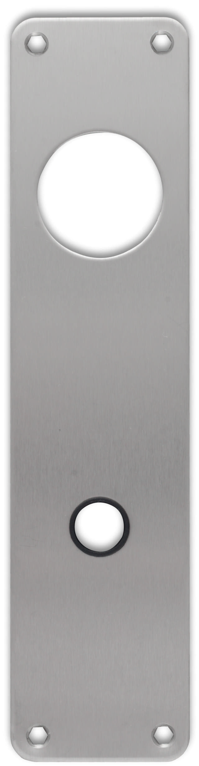 Lockit long plate 1208 polished stainless (w/sleeve)