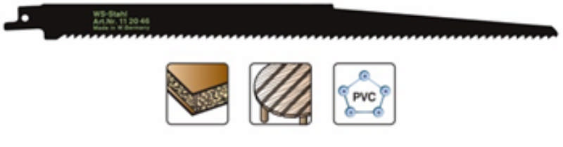 Heller bayonet saw blade 280mm wood/plastic, pk. a 5 pcs. S1344D