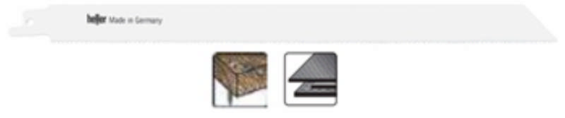 Heller bayonet saw blade 260mm wood/metal, pk. a 5 pcs. S1222VF