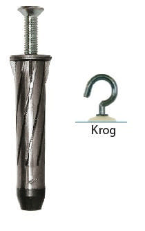 EXP Rosette gray hook poz. 2. 5 mm ma.skr PK 25