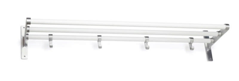 HAT RACK ELEGANT 1000 MM ALU/WHITE