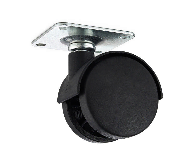 FURNITURE WHEELS BLACK NYLON 4 PCS 