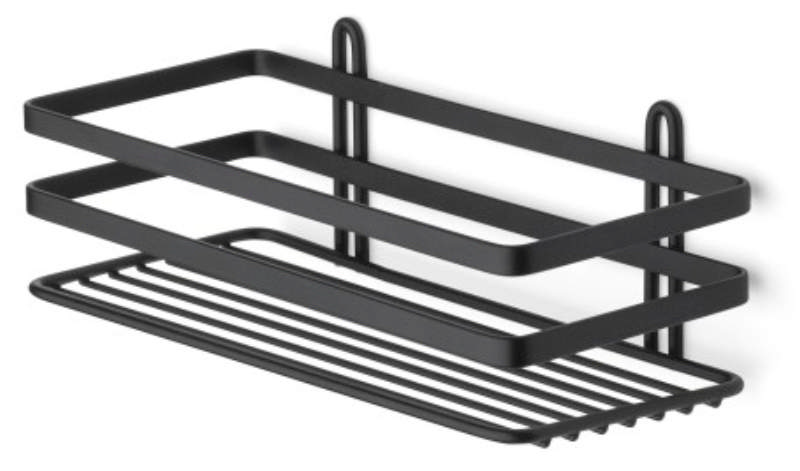 SHOWER SHELF LUNARIA 1 SHELF BLACK 