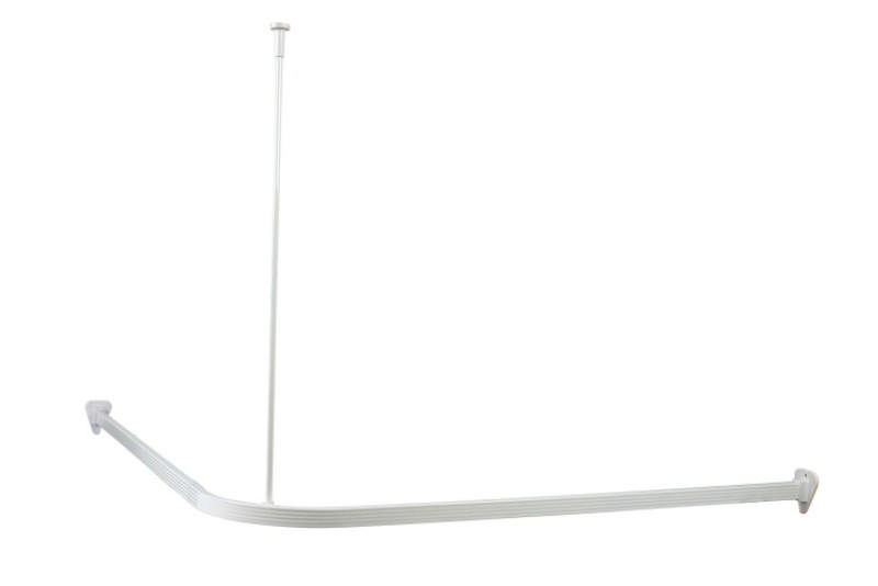 CURTAIN RAIL 90X90 WHITE 