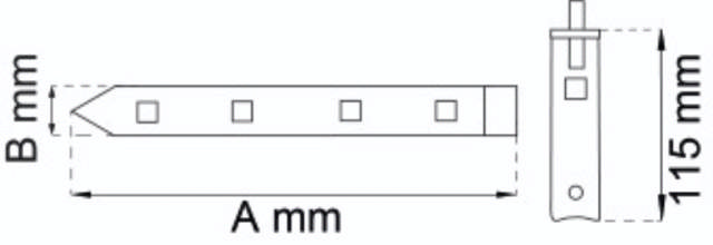 GATE HINGE INCLUDING STACK VMZ.