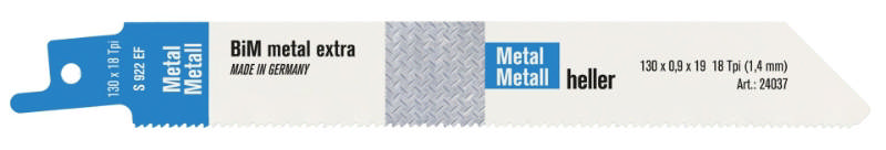 Heller bayonet saw blade t/metal 1.4x150mm