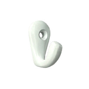 Towel hook 1 hook 1 screw 36x18x27mm
