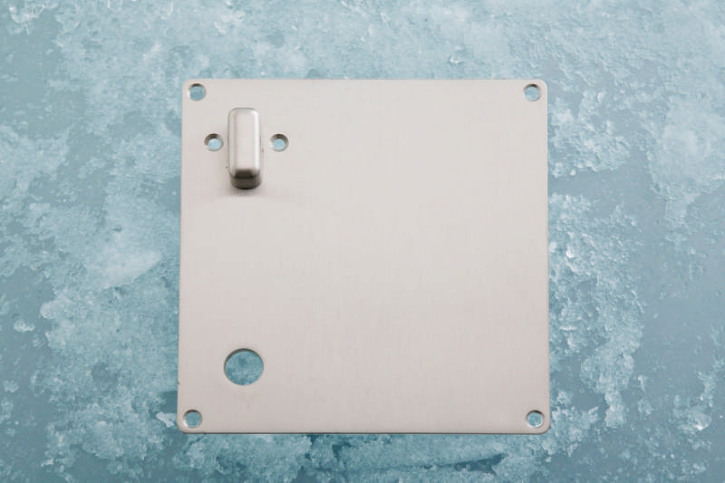 Ruko-Line Company sign, w/ turner w. cyl. ring mount., Left