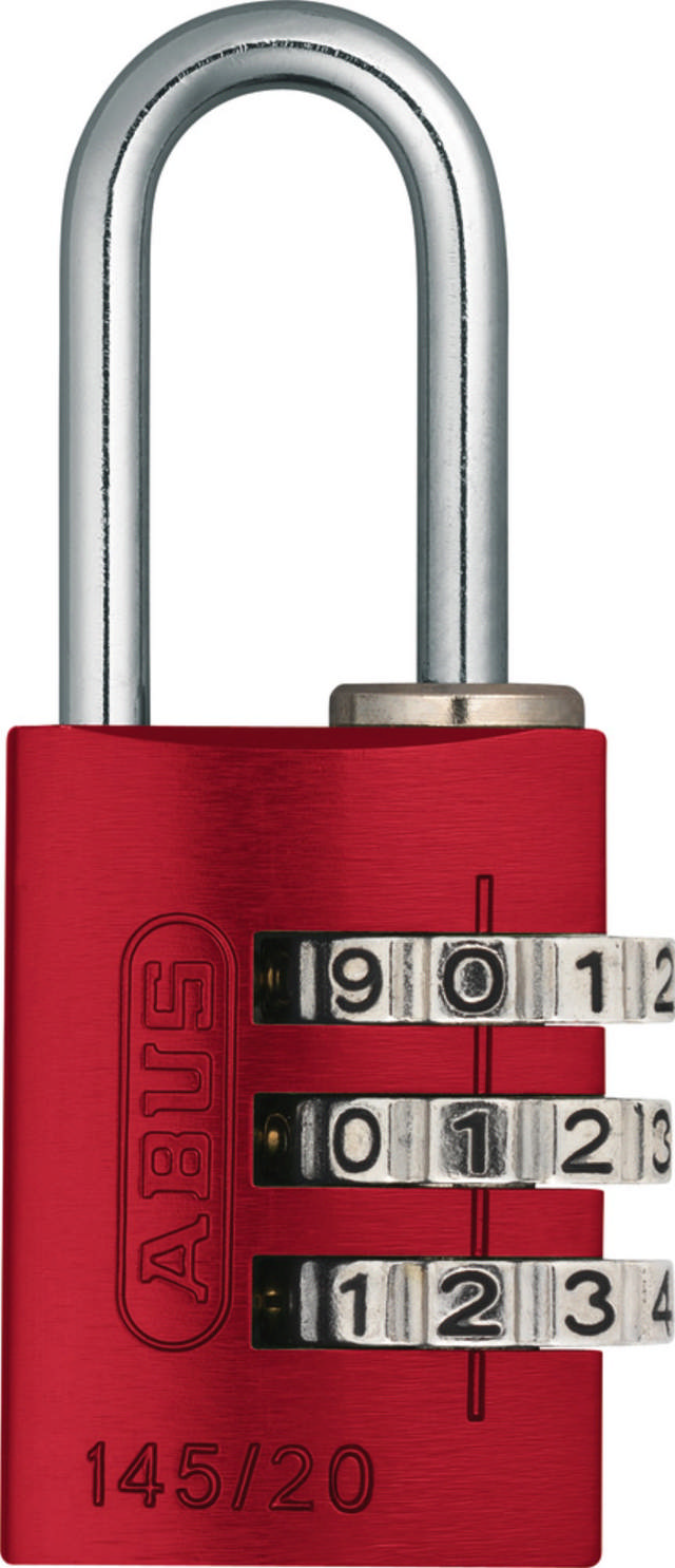 Abus padlock w/code 145/20 Red 