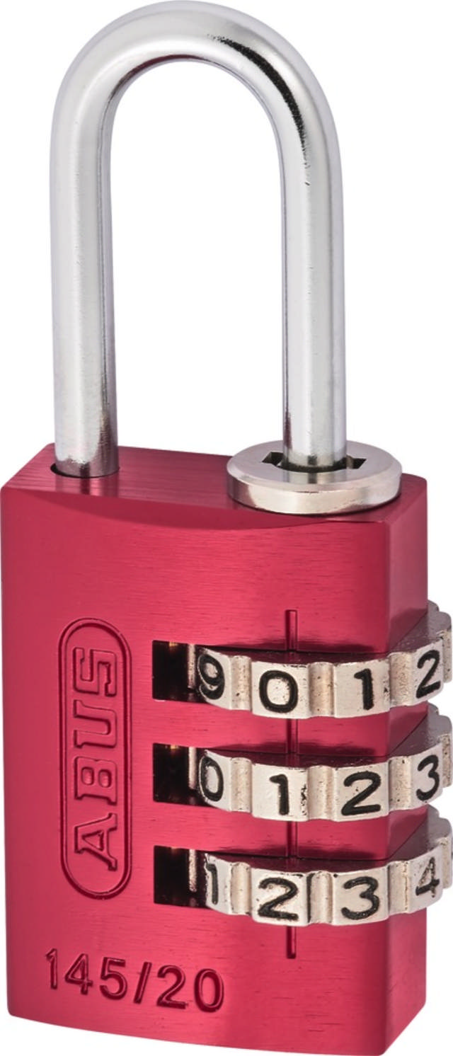 Abus padlock w/code 145/20 Red 