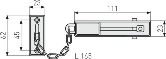 Abus safety chain sk66/sb.