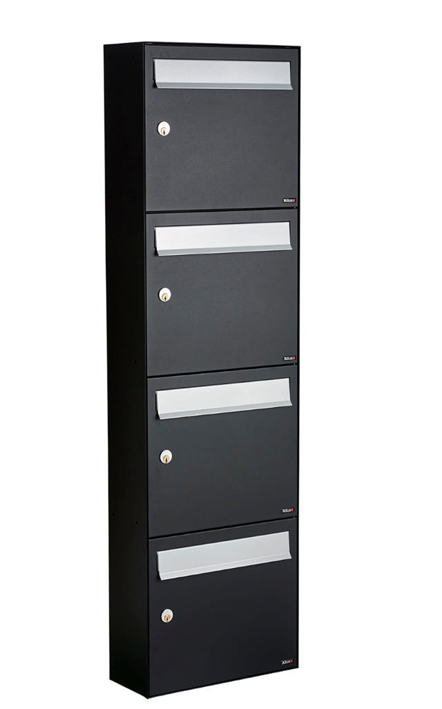 Allux HC4 - without lock 4 module w. gray flap