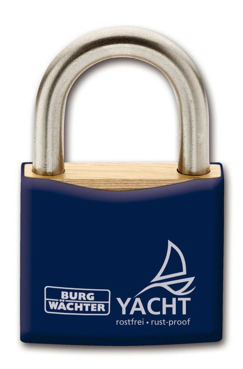 BURG padlock Yacht 460 Ni 50 K1, single lock.