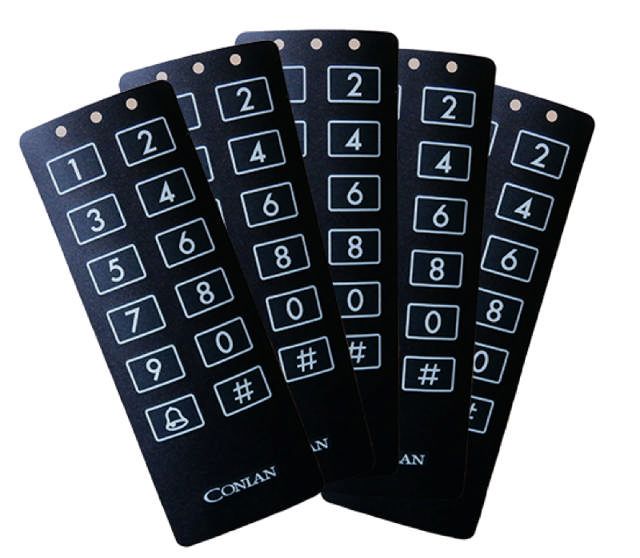 Conlan Front plate, Black, for CT 1000, CT 2000, 5 pcs./pk