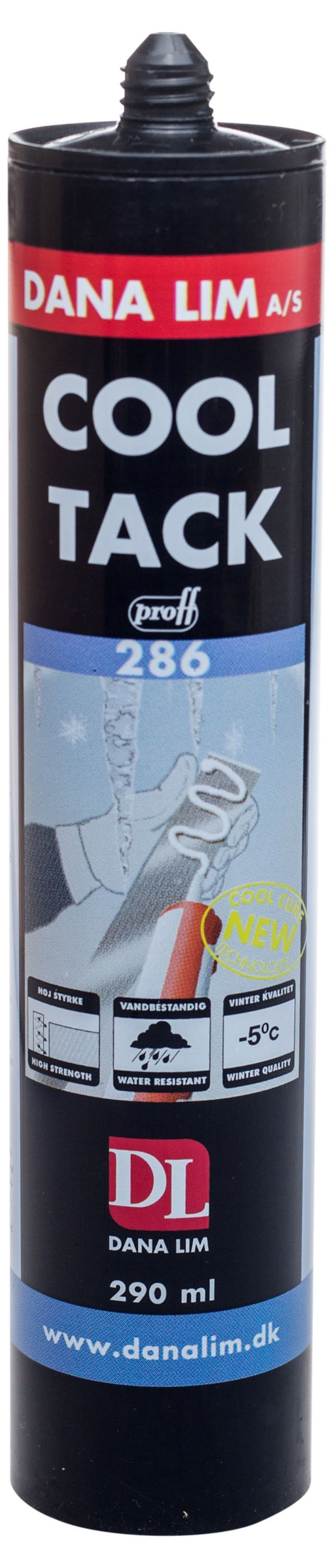 Dana Cool Tack mounting adhesive 286, 290 ml cartridge