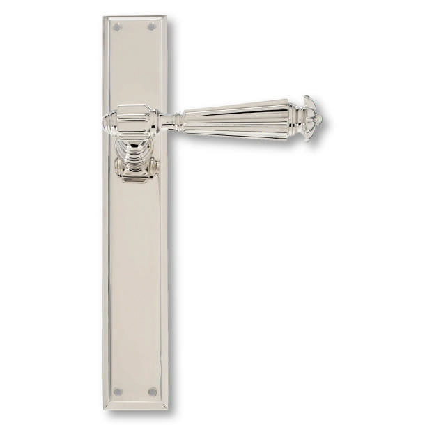 Enrico Cassina Door handle indoor nickel long sign - XX Century - C07810
