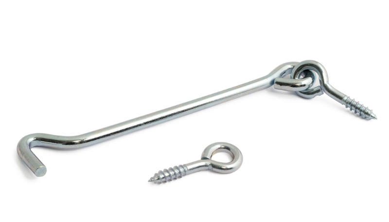 HOOK 50MM ELECTRICALLY GALVANIZED 2 PCS 