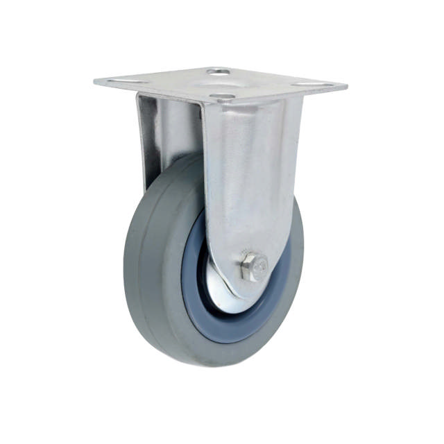 Furniture castors w/plate Ø75 mm fixed
