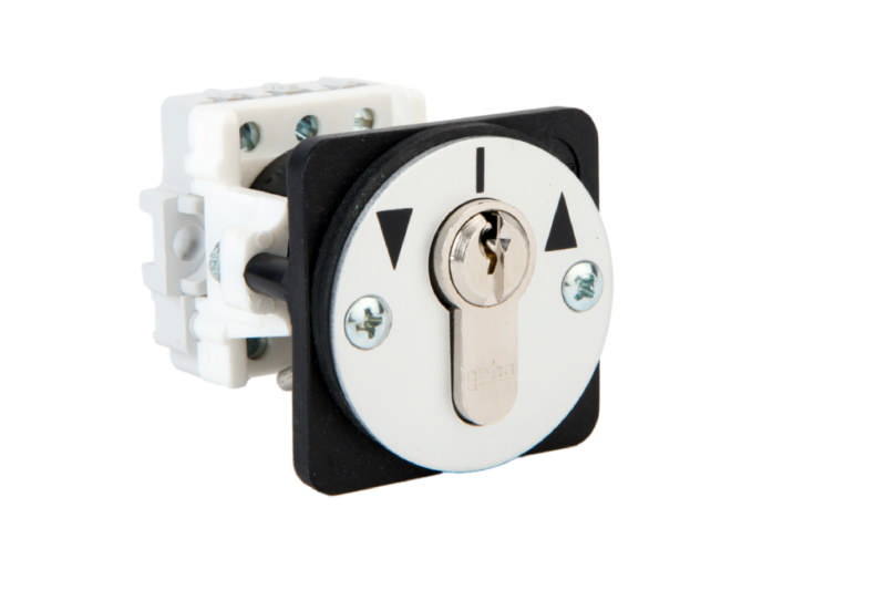 Geba key switch front mounted, 2 pulse