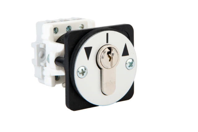 Geba key switch front mounted, 2 pulse