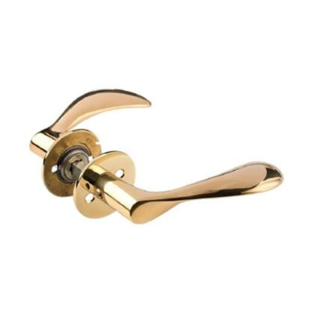 Arne Jacobsen door handle 111 mm with rosettes CC30, Sl. Mes.