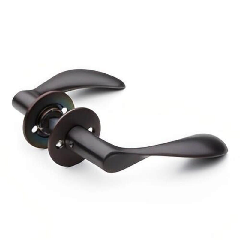 Arne Jacobsen door handle 111 mm with rosettes, CC30, Gunmetal