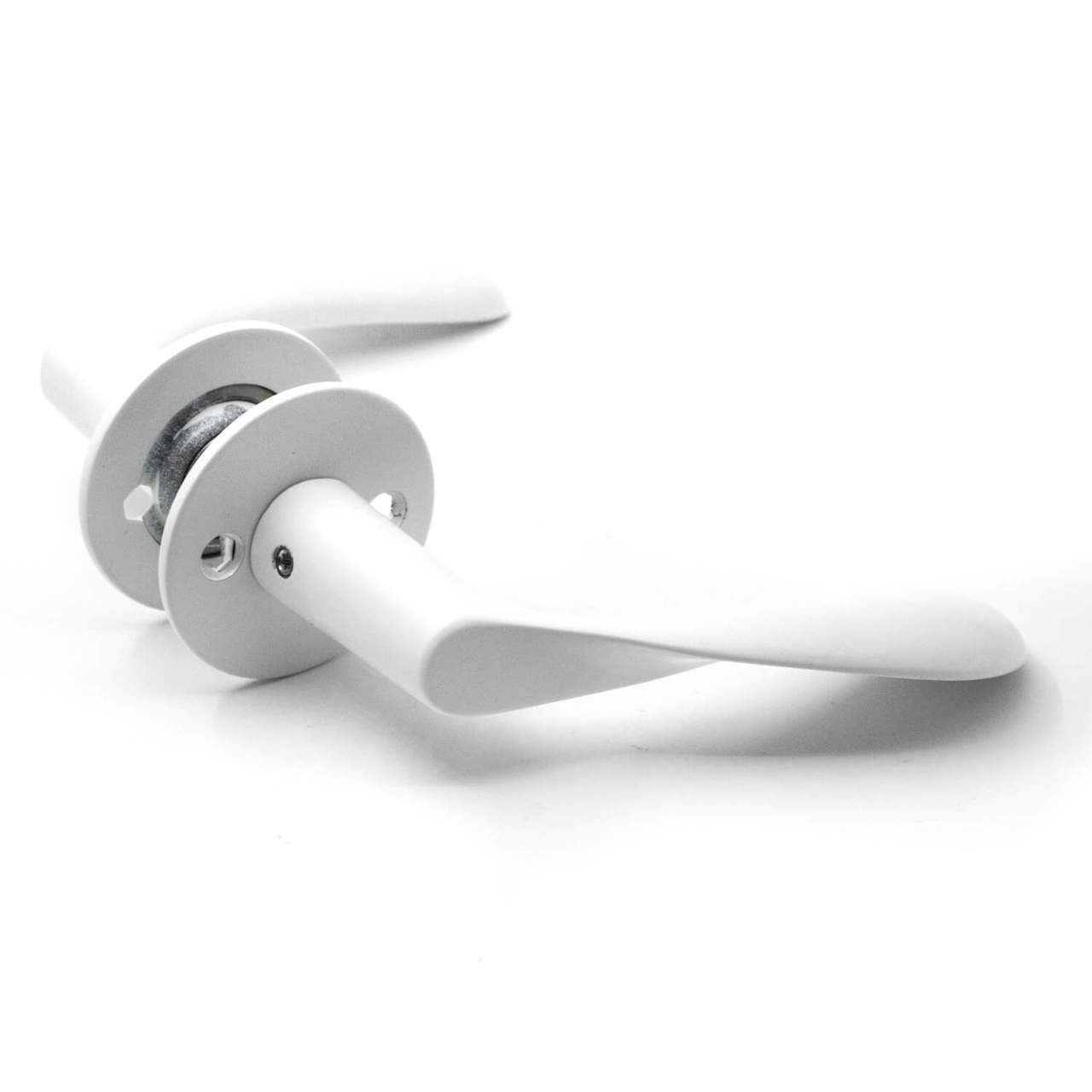 Arne Jacobsen door handle 111 mm with rosettes CC30, White RAL 9016