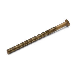d line angle screw M4x110 mm with sleeve nut, brass