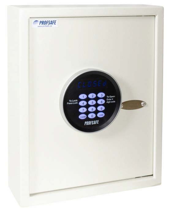 Profsafe key cabinet with 30 hooks w/code lock