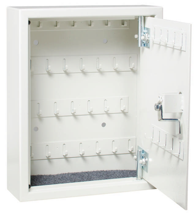 Profsafe key cabinet with 38 key hooks t/oval cyl.