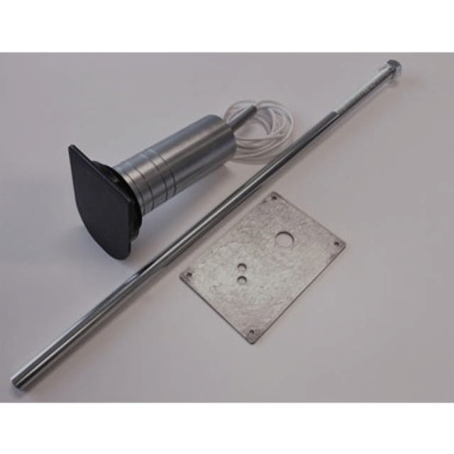 MVR 8000 key pipe for oval cyl., with anchor plate & tamper