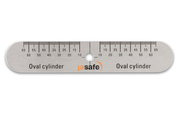 Lockit work and oval cylinder gauge