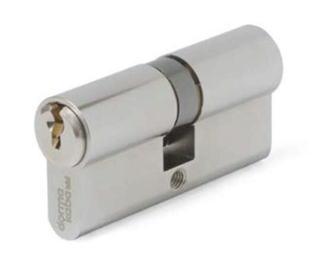 pextra+ Din Double cylinder 6/4020, matt chrome