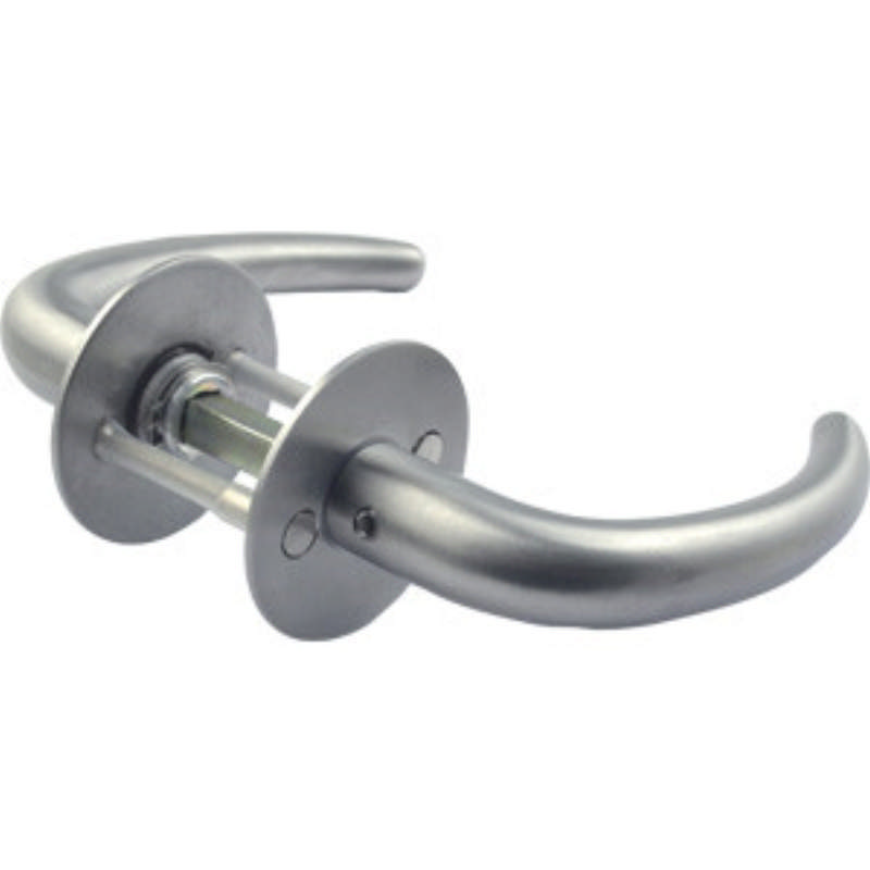 Lockit door handle 1008 Coupe Sl. stainless steel with solid rosette