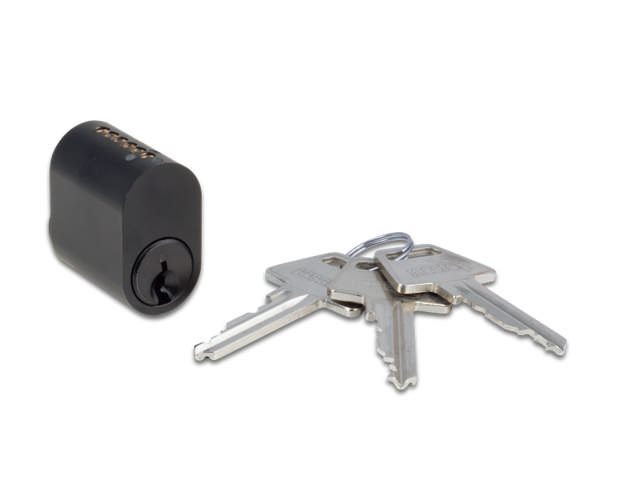 Cylinder 6-pin oval NOIR