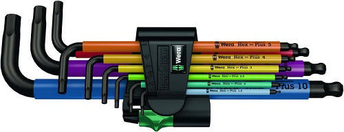 Wera Allen key set 950/9 metric, 9 pieces