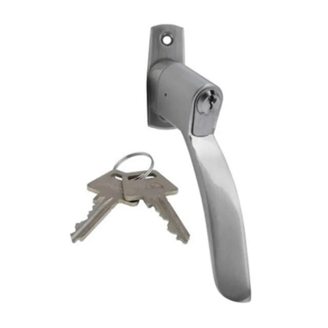 Lockit window handle, for narrow frame, H, incl. cylinder and 2 keys.