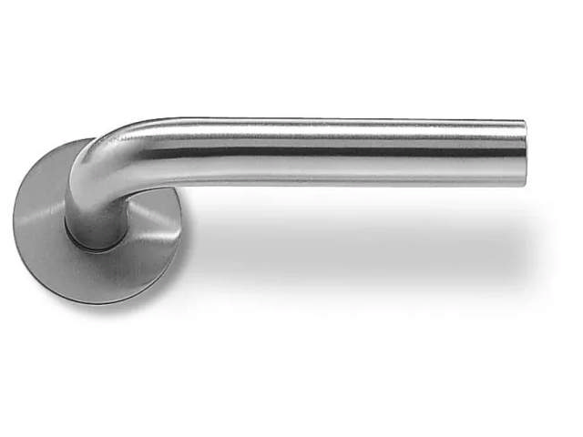Randi door handle 102100AB L-shape 19mm w/rosette (34-58mm)