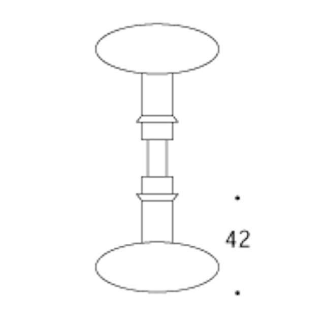 Randi knob P108090AB without crew, mess