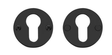 Randi Line 18 cylinder ring DIN solid CC38, black PVD