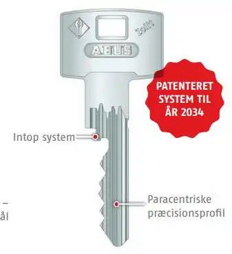 Cut key ABUS Zolit