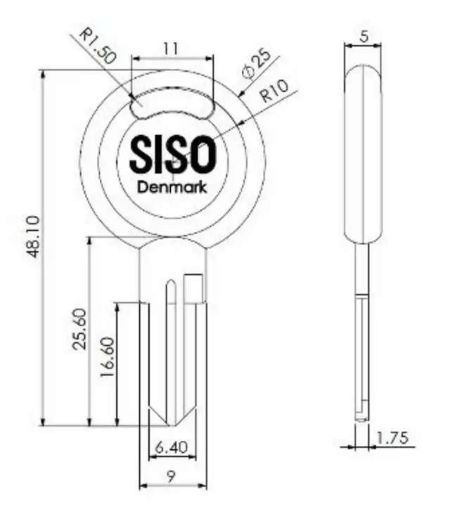 Cut key SISO (cut on code)