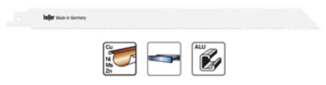 Heller bayonet saw blade 130mm alu/metal, pk. a 5 pcs. S1211H