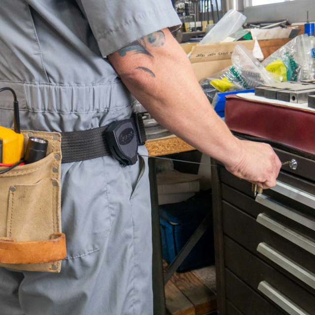 Keybak SUPER 48 plus, w/1.2 m. Kevlar cord and locking function