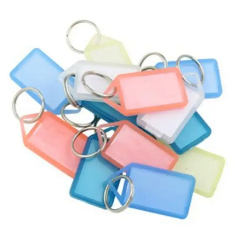 Key ring hard plastic 8036 TRANSPARENT 1 pc