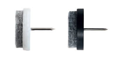 EXP felt shoes w/nail 20mm, pk. 20 pcs