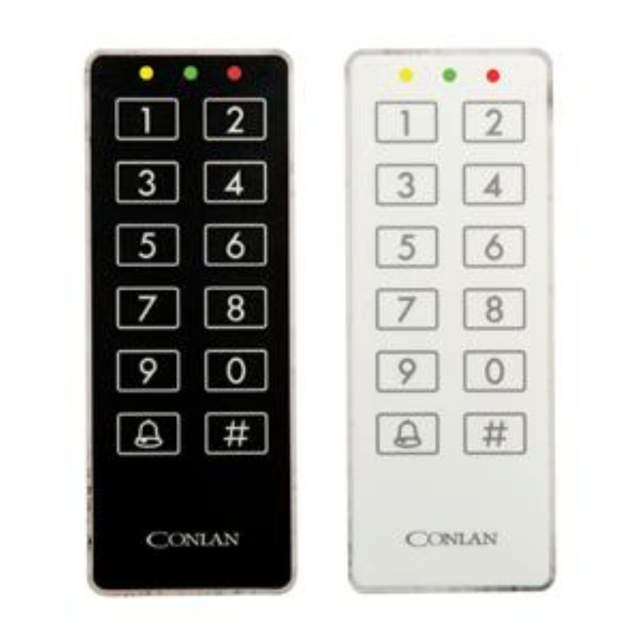 Conlan CT 2000 code keypad, 12 wires, LED control, black