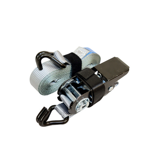 CARGOFIX Strap lashing 25 mm x 6.0 mtr. gray 500 kg w/hook