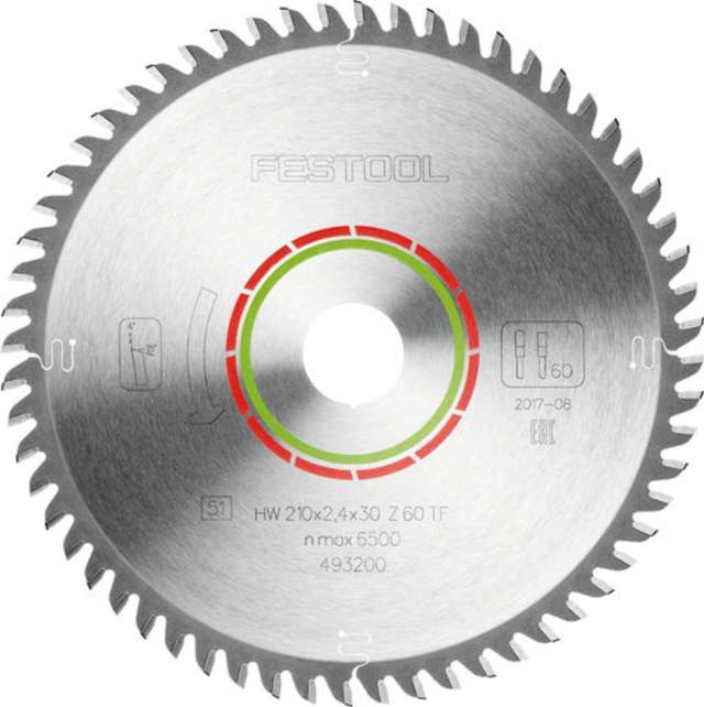 Festool Saw blade HW 210x2.4x30 TF60