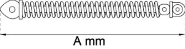 DOOR CLOSER SPIRAL 295MM GALVANIZED. 